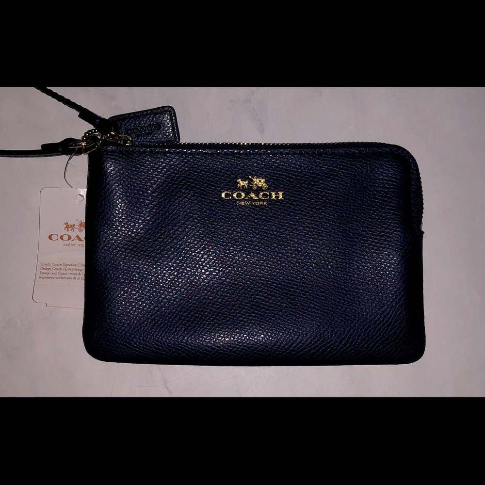Coach wristlet midnight color brand new